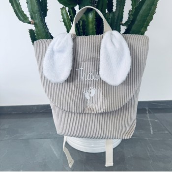 sac lapin bébé personnalisé