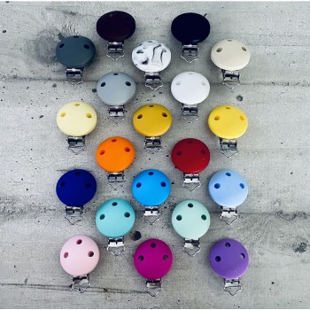 Couleurs du clip Rond pour attache tétine personnalisée