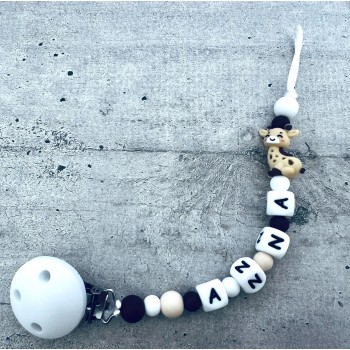 Attache tetine girafe personnaliséee