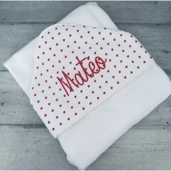 cape de bain pour bébé en coton personnalisé