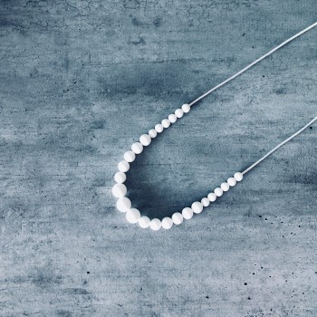 Collier allaitement personnalisé perles silicone Louna